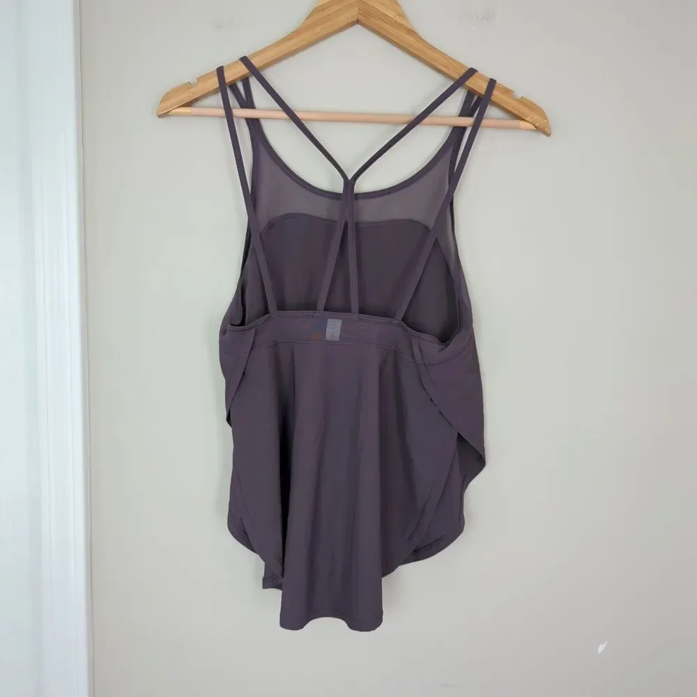 Lululemon Anew Singlet Tank Top Size 4 Black Currant
